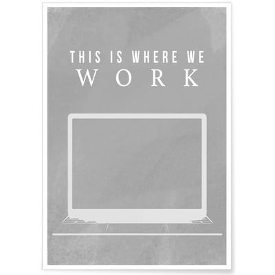 Affiche Laptop L'AFFICHERIE