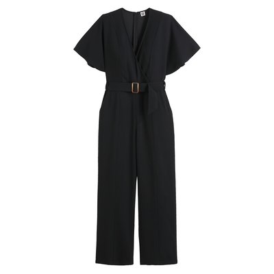 Combinaison pantalon cache-cœur, avec ceinture LA REDOUTE COLLECTIONS