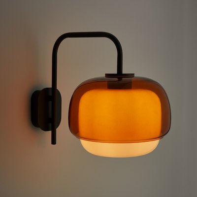 Wandlamp in gekleurd glas en metaal, Kinoko LA REDOUTE INTERIEURS