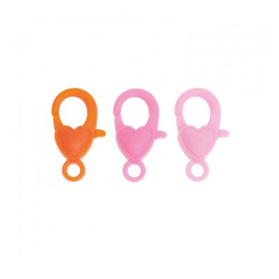Mousqueton Rose pour bracelets - 9 pieces RICO DESIGN