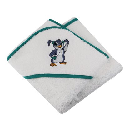 Cape de bain coton ?ponge 400gr m_ PINGOUINE LINANDELLE