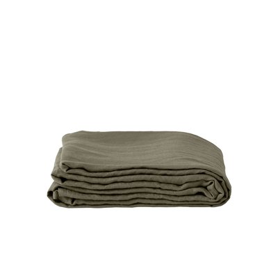 Drap de lit lin lavé SONGE CARRE BLANC