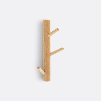 Wandgarderobe SUSPENSO mit 3 Haken, Holz SO'HOME