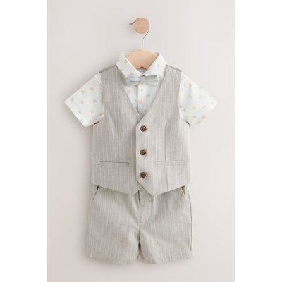 Chemise, gilet, short nœud papillon ensemble NEXT