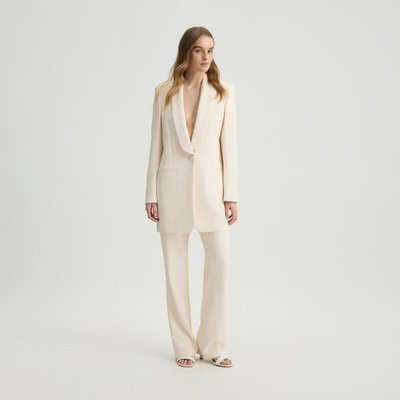 Pantalon long couleur champagne en crêpe LIU JO