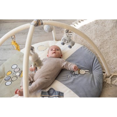 Grand tapis d'activités Miffy - Fluffy Bleu-Vert MIFFY