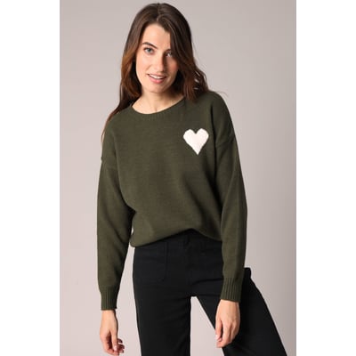 Pull à motif cœur ADONIS DEELUXE