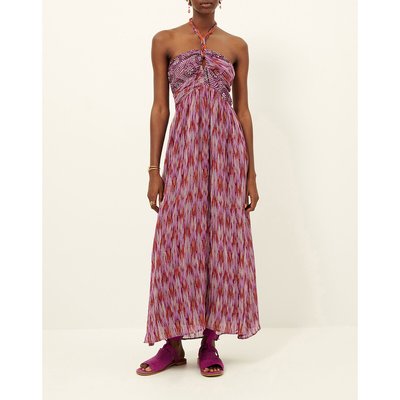 Robe dos-nu imprimée longue ANNIALY SESSUN
