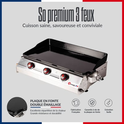 Plancha gaz à poser pour 20 convives, So Premium SOMAGIC