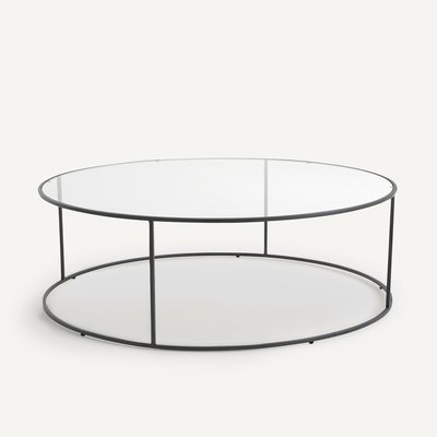 Ambrogia Round Glass & Metal Garden Coffee Table AM.PM