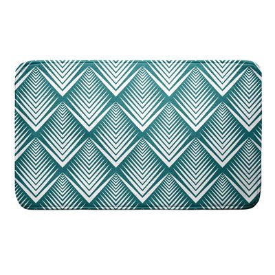 Tapis de bain microfibre Modele Blue Art DOUCEUR D'INTÉRIEUR