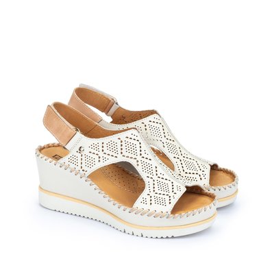 Sandali con zeppa Aguadulce in pelle PIKOLINOS