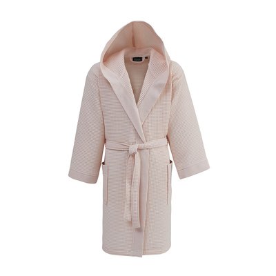 Peignoir mi-long nid d'abeille SPA CAPUCHE SENSEI MAISON