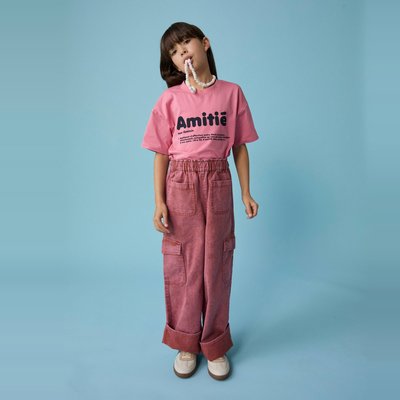 Pantalon cargo uni en coton MONOPRIX