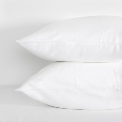Set de 2 Sous taies d'oreiller Basique - 100% Molleton TRADITION DES VOSGES