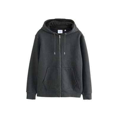 Sweat à capuche zippé en coton épais NEXT