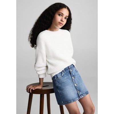 Jupe en jean bouton hot sale