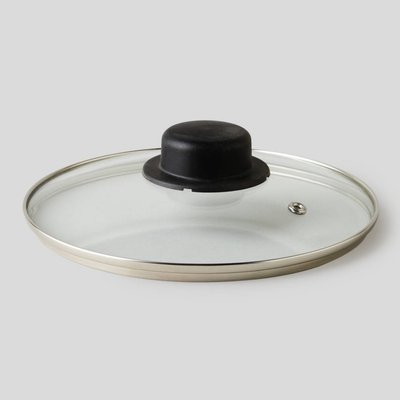 Couvercle en verre et inox, diamètre 20cm MONOPRIX MAISON