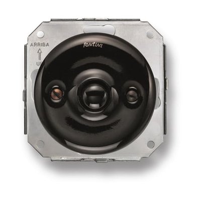 Interrupteur Bouton Poussoir Garby Noir 10a Ø64,5 Mm FONTINI