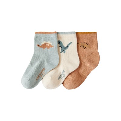 Lot de 3 paires de chaussettes dinos VERTBAUDET