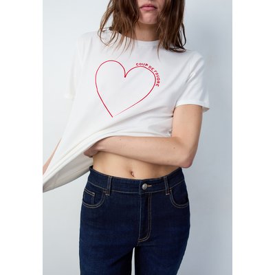 T-shirt imprimé cœur en coton CORAZON ETAM