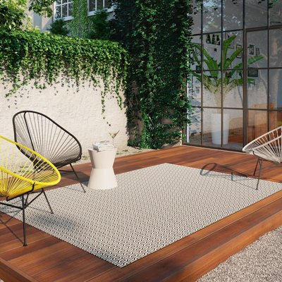 Tapis extérieur tissé kilim rectangle STALOW 4 UN AMOUR DE TAPIS