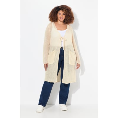 Long cardigan à encolure en V ULLA POPKEN