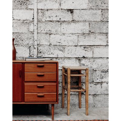 Tabouret haut en corde Axel N°490 - Bon état DEBONGOUT