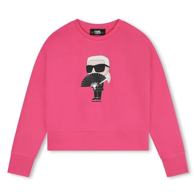 Sweat-shirt imprimé à strass KARL LAGERFELD KIDS