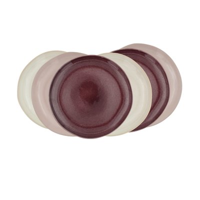 Lot de 6 grandes assiettes, TERRA ARTIME