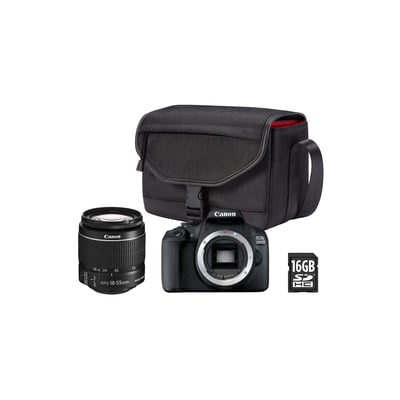 Appareil photo Reflex EOS 2000D+EF-S 18-55 IS II+Etui+SD16Go CANON