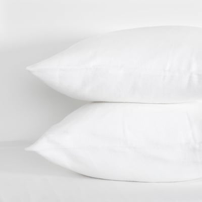 Set de 2 Sous taies d'oreiller Basique - Molleton 100% coton TRADITION DES VOSGES