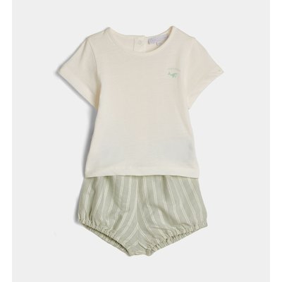 Ensemble T-shirt Et Culotte Bloomer Batthew Coton Bio CADET ROUSSELLE