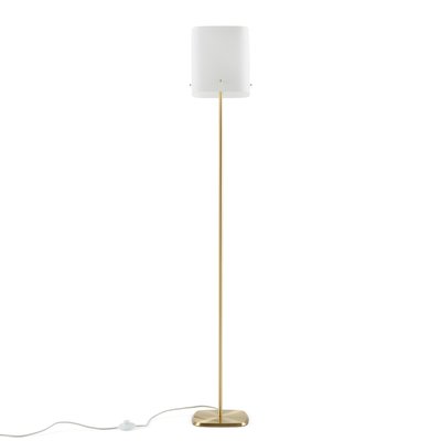 Lampadaire laiton et verre strié, Danny LA REDOUTE INTERIEURS