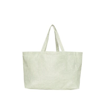 Sac cabas toile motif rayures transat IKKS