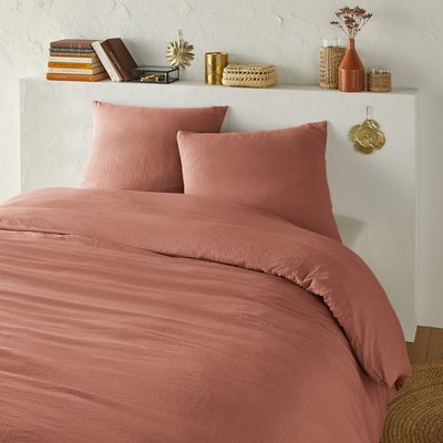 Parure de lit microfibre lavée polyester recyclé LA REDOUTE INTERIEURS