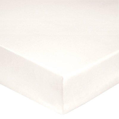 Drap housse satin - ARTY BLANC DES VOSGES