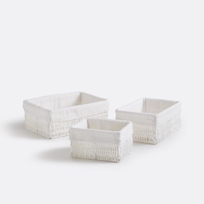 Rectangular Paper Baskets, Set of 3, Papeli LA REDOUTE INTERIEURS