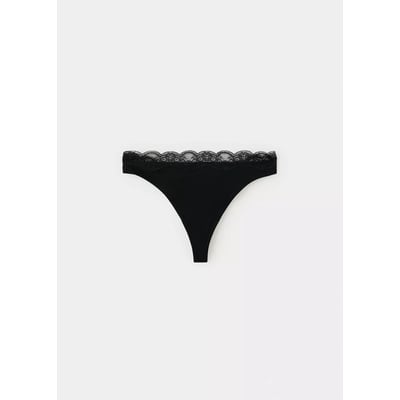 Culotte tanga en dentelle MANGO TEEN