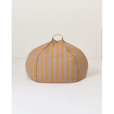 Pouf rond à rayures - taille enfant - VIBES NOBODINOZ