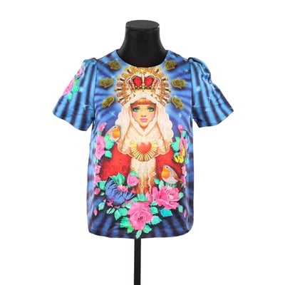 Robe Femme MANOUSH En Soie - Taille 34 | Sans Manches, Longueur Genou | Multicolore - Occasion En Très Bon état
