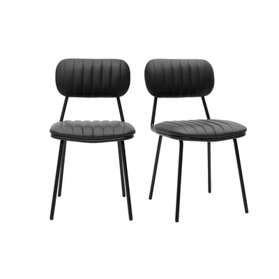 Chaises vintages noires (lot de 2) GALWAY MILIBOO