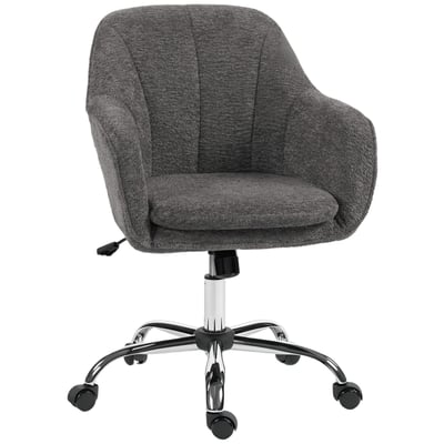 Chaise de bureau Flanelle neige (100 % HOMCOM