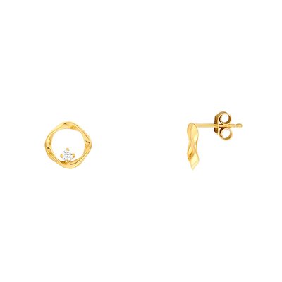 Boucles d'oreilles en argent 925 et oxyde de zirconium SOLIS