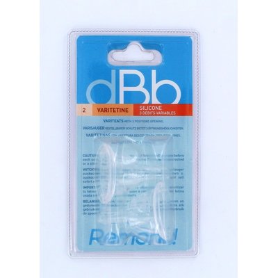 Lot de 2 tétines varitétine silicone 3 positions DBB REMOND