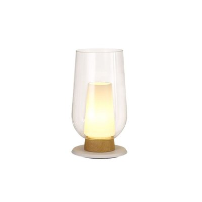 Lampe    NORA WHITE/MADERA BOUTICA-DESIGN