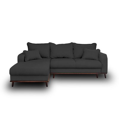 Canapé d'Angle Convertible en Velours côtelé 4 places - ALBANE LISA DESIGN