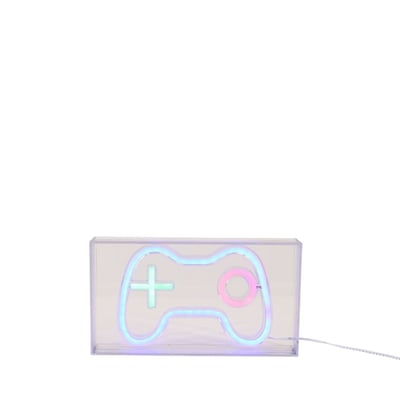 Cadre néon gamer console multicolore 23x13cm ORNAMI