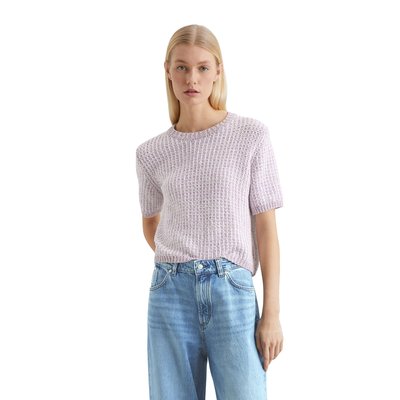 Pull à manches courtes loose en tricot structuré MARC O’POLO DENIM