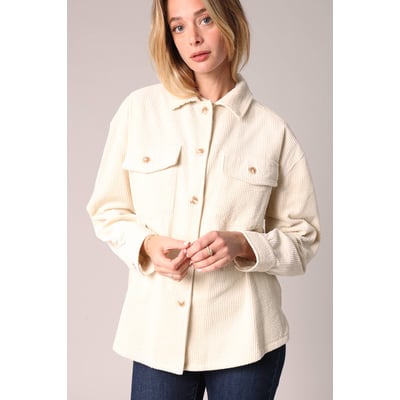 Surchemise en velours côtelé 100% coton NILDY DEELUXE